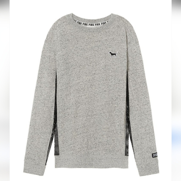 Victoria's Secret Gray Crewneck Sweater with Black Details - Picture 1 of 5